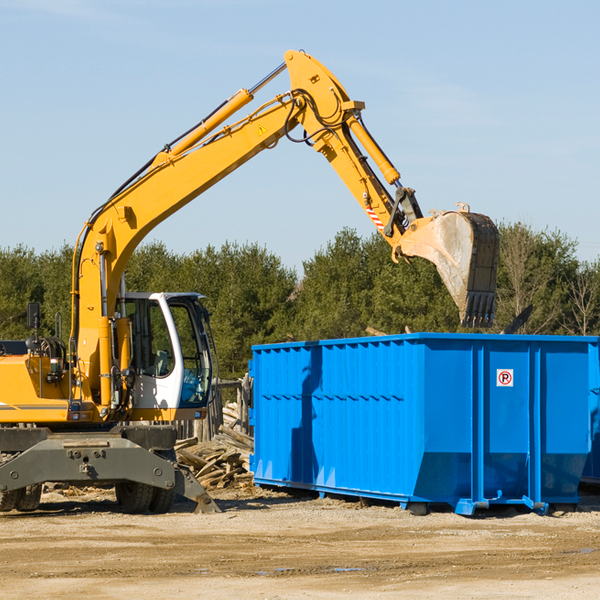 what happens if the residential dumpster is damaged or stolen during rental in Harwood